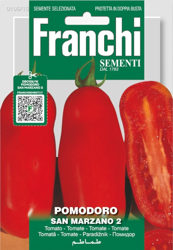 Pomidor S. Marzano 2 nasiona 1,25g FRANCHI sklep rajogrodnika